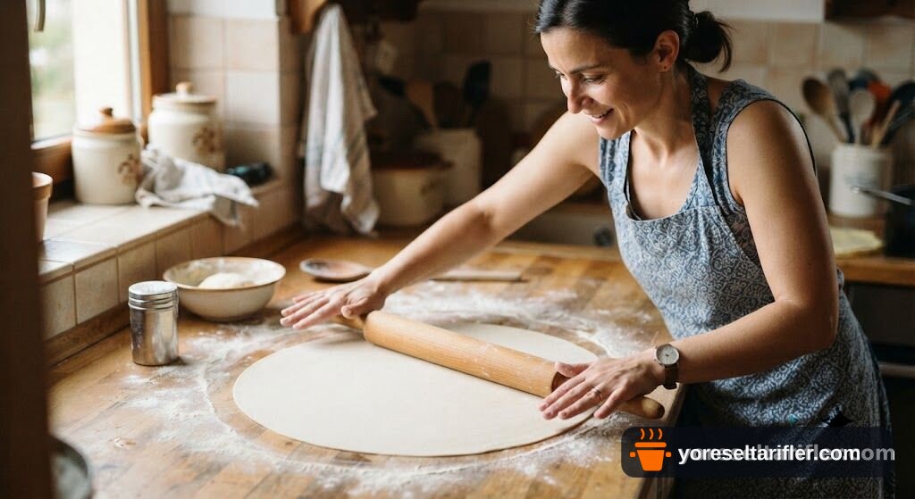 İnce Hamur Üzerine Mürdüm Erikli Pizza Tarifi — Adım 6