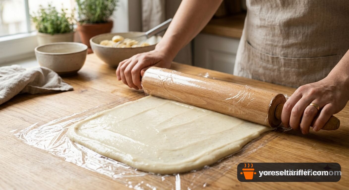 İrmikli Muzlu Rulo Pasta Tarifi — Adım 5
