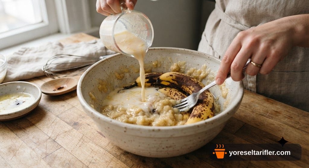 Islak Fındıklı Glutensiz Muzlu Ekmek Tarifi — Adım 1