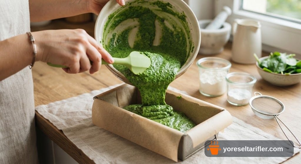 Ispanaklı Glutensiz Şekersiz Kek Tarifi — Adım 4