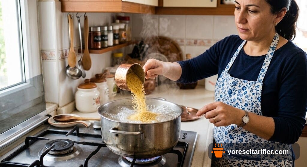 Ispanaklı Kuskus Risotto Tarifi — Adım 1