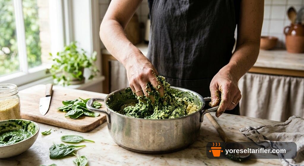 Ispanaklı Kuskus Risotto Tarifi — Adım 4