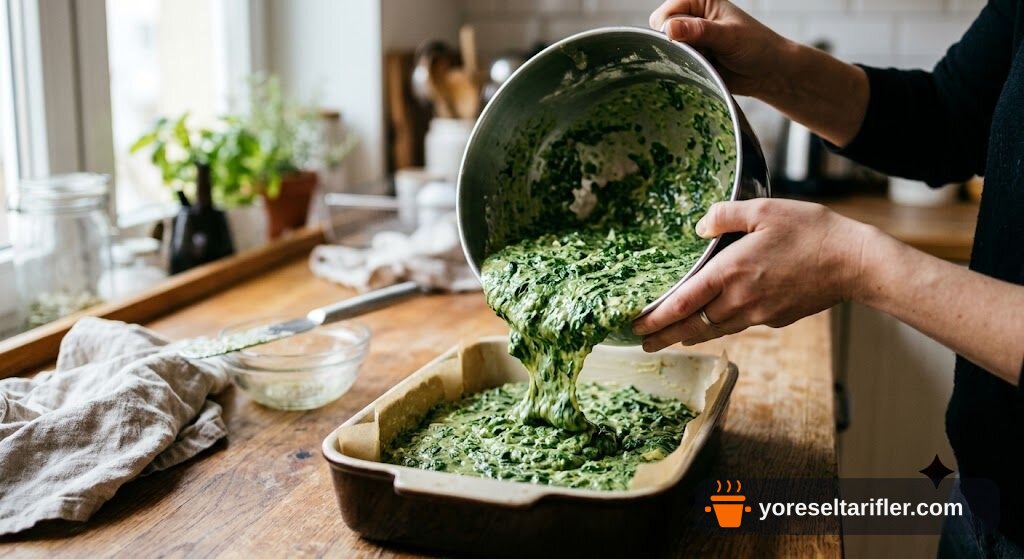 Ispanaklı Pasta Tarifi — Adım 7