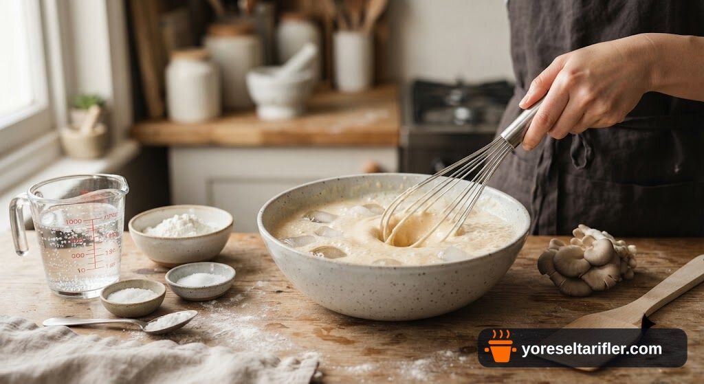 İstiridye Mantarı Tempura Tarifi — Adım 2