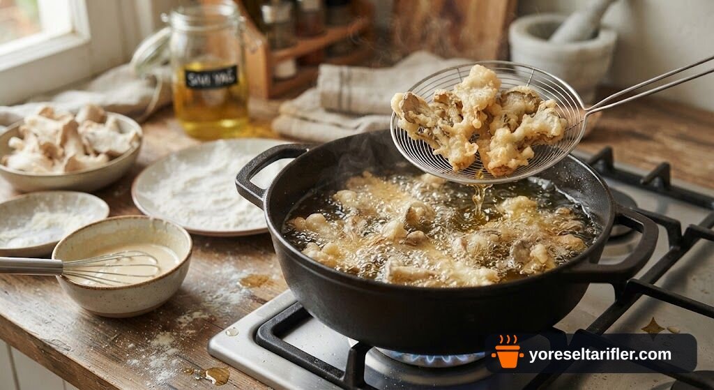 İstiridye Mantarı Tempura Tarifi — Adım 3