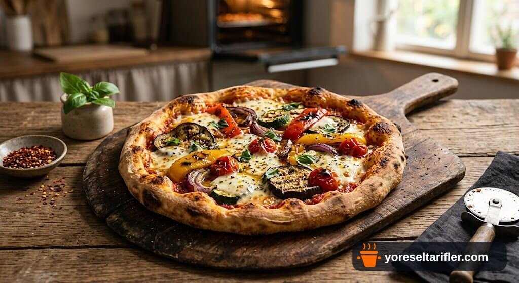 Izgara Sebzeli Pizza Tarifi — Adım 11