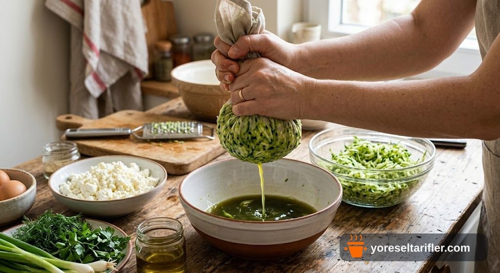 Kabak ve Lor Peynirli Börek Tarifi — Adım 1