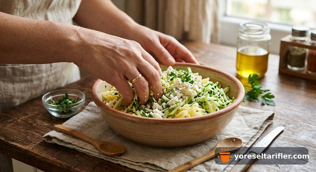 Kabak ve Lor Peynirli Börek Tarifi — Adım 2