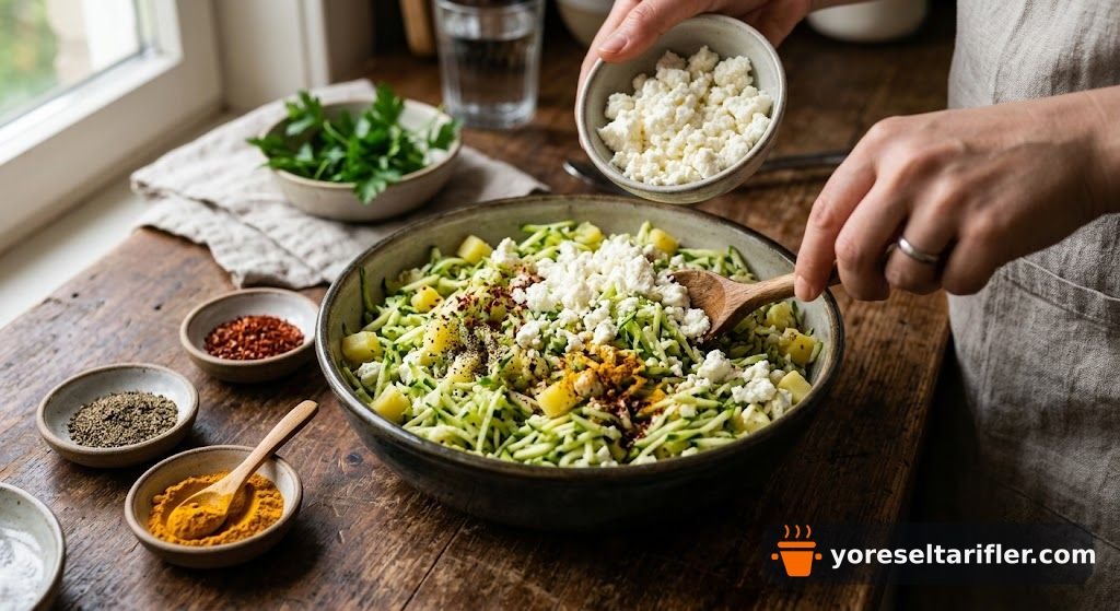 Kabak ve Lor Peynirli Börek Tarifi — Adım 3