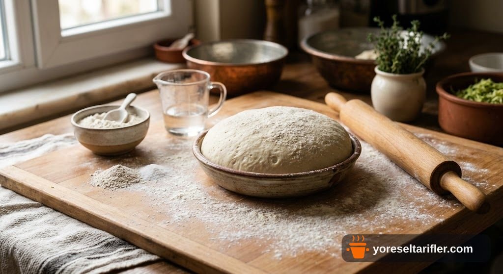 Kabaklı El Açması Börek Tarifi — Adım 1