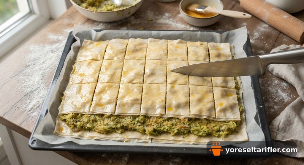 Kabaklı El Açması Börek Tarifi — Adım 5