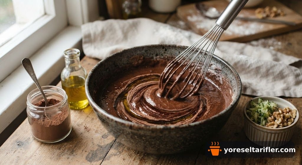 Kabaklı ve Cevizli Yumuşak Kek Tarifi — Adım 2