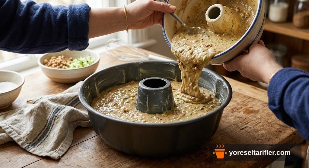 Kabaklı ve Cevizli Yumuşak Kek Tarifi — Adım 5