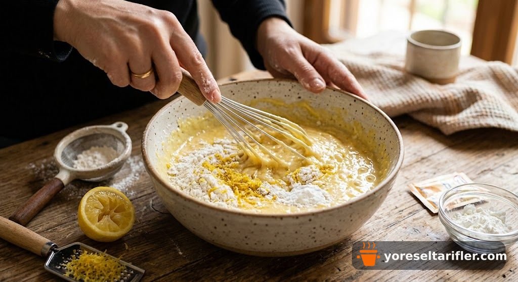 Kabaran Limonlu Nişastalı Kek Tarifi — Adım 2
