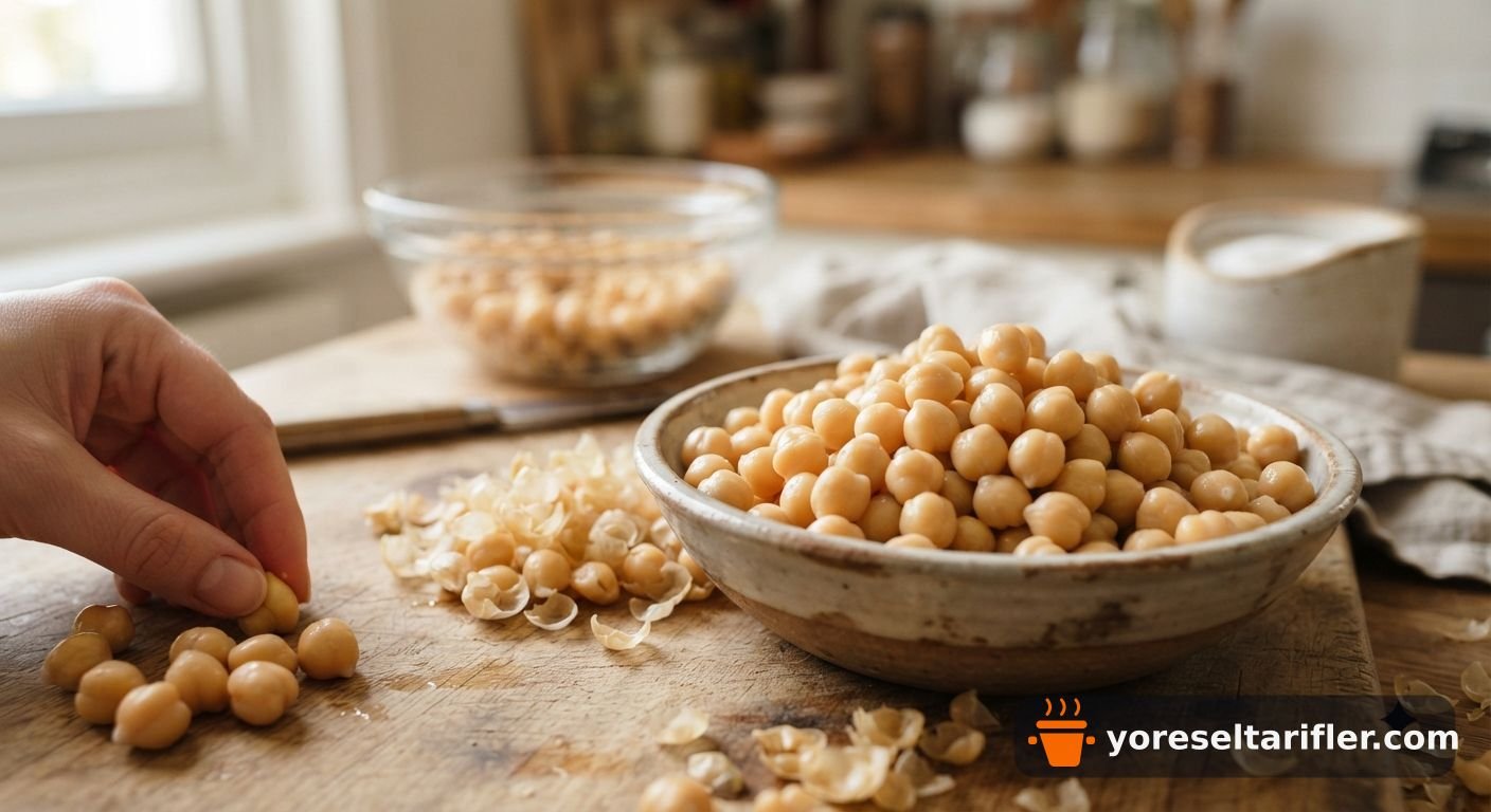 Kabuksuz Nohutla Klasik Humus Tarifi — Adım 1