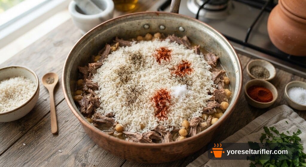 Kabune Pilavı Tarifi — Adım 4