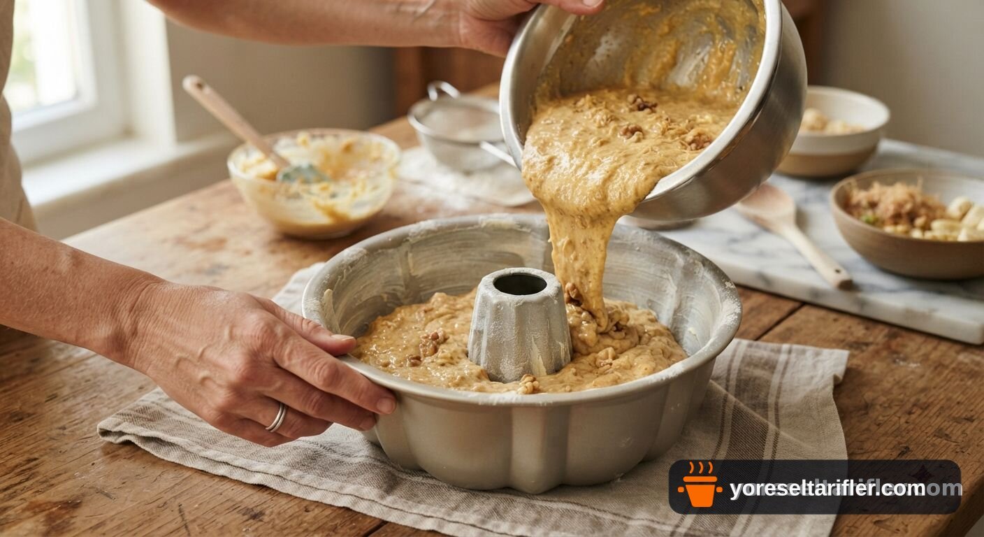 Kadayıflı Muz Dolgulu Kek Tarifi — Adım 4