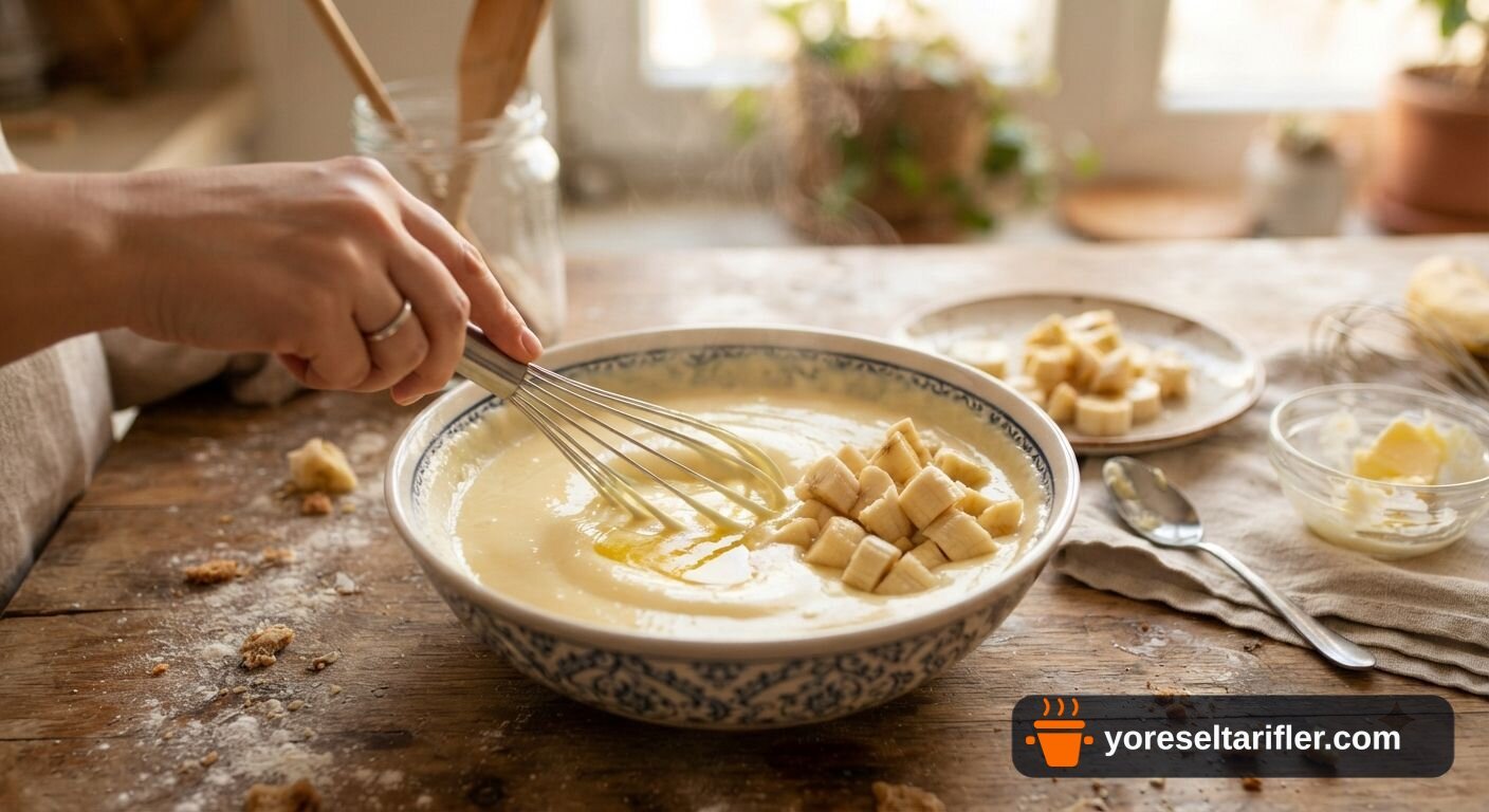 Kadayıflı Muz Dolgulu Kek Tarifi — Adım 7