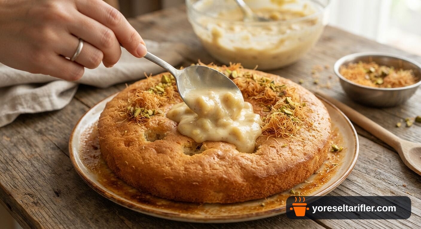 Kadayıflı Muz Dolgulu Kek Tarifi — Adım 8