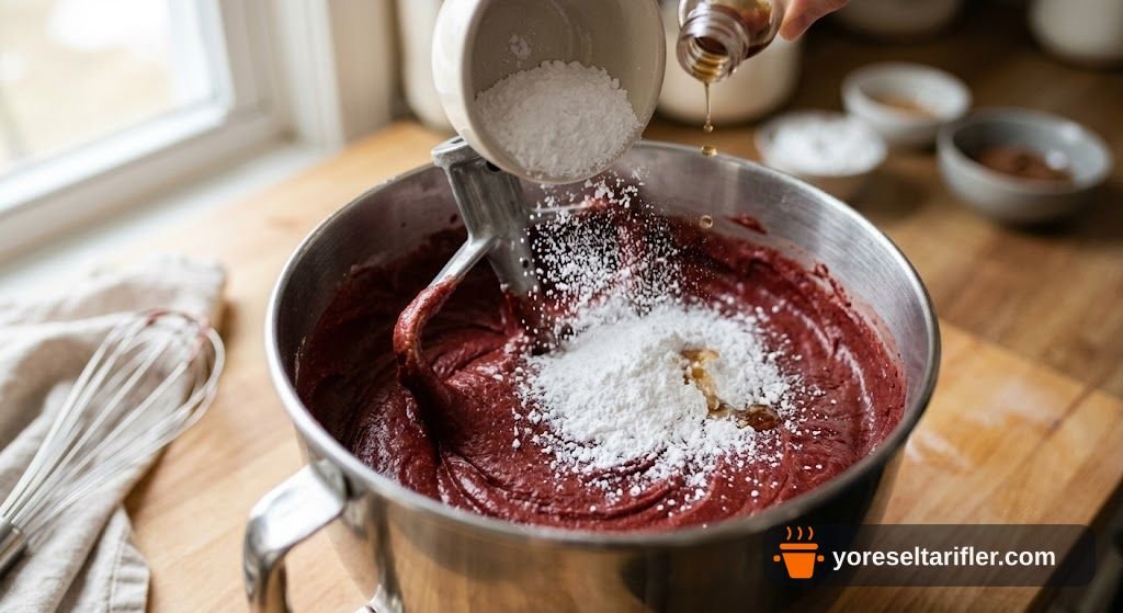 Kadifemsi Red Velvet Pasta Tarifi — Adım 6
