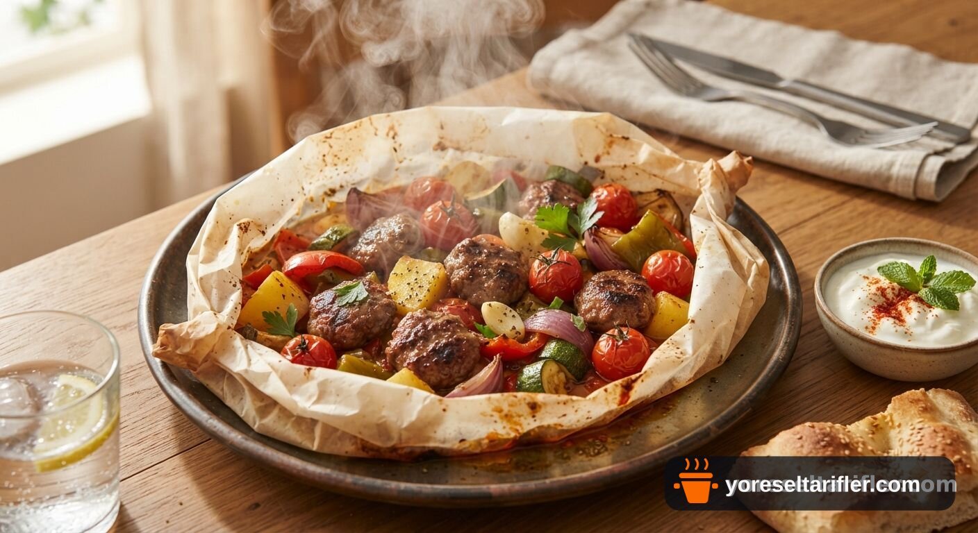 Kağıtta Sebzeli Köfte Tarifi — Adım 7