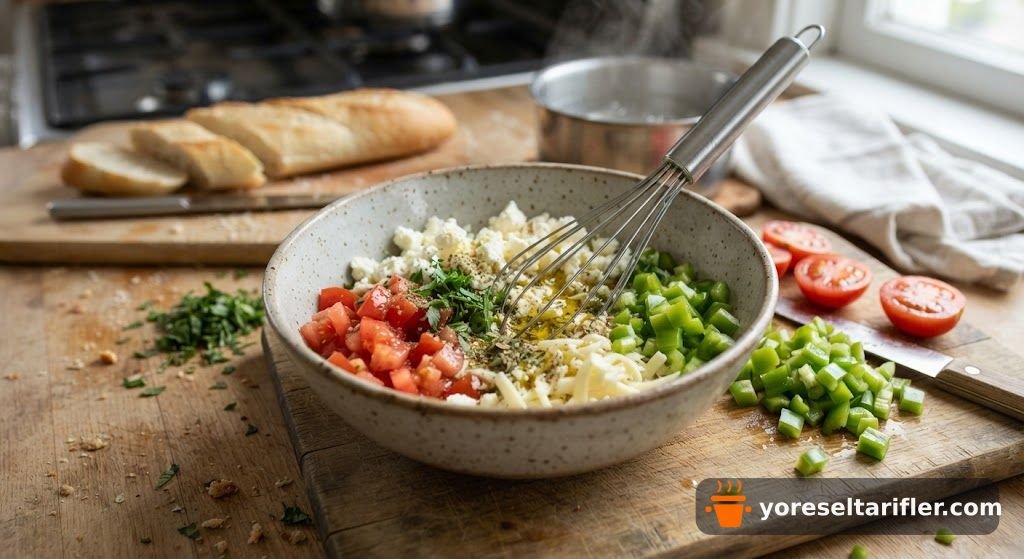 Kahvaltılık Baston Ekmekli Pizza Tarifi — Adım 2