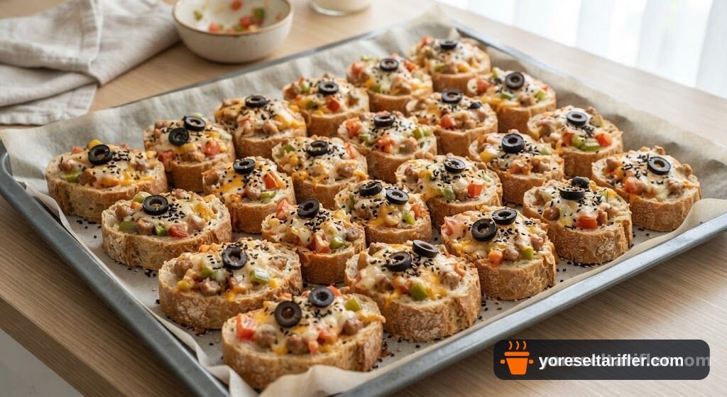 Kahvaltılık Baston Ekmekli Pizza Tarifi — Adım 3