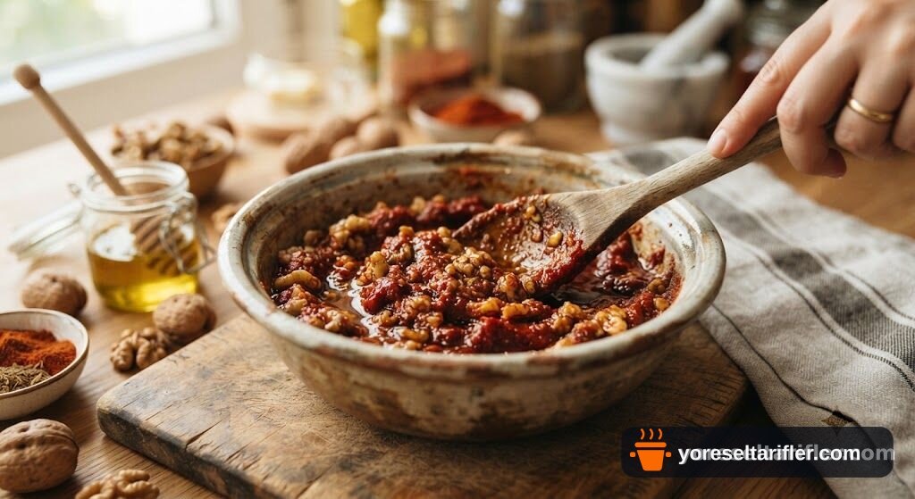 Kahvaltılık Cevizli Ezme Tarifi — Adım 2