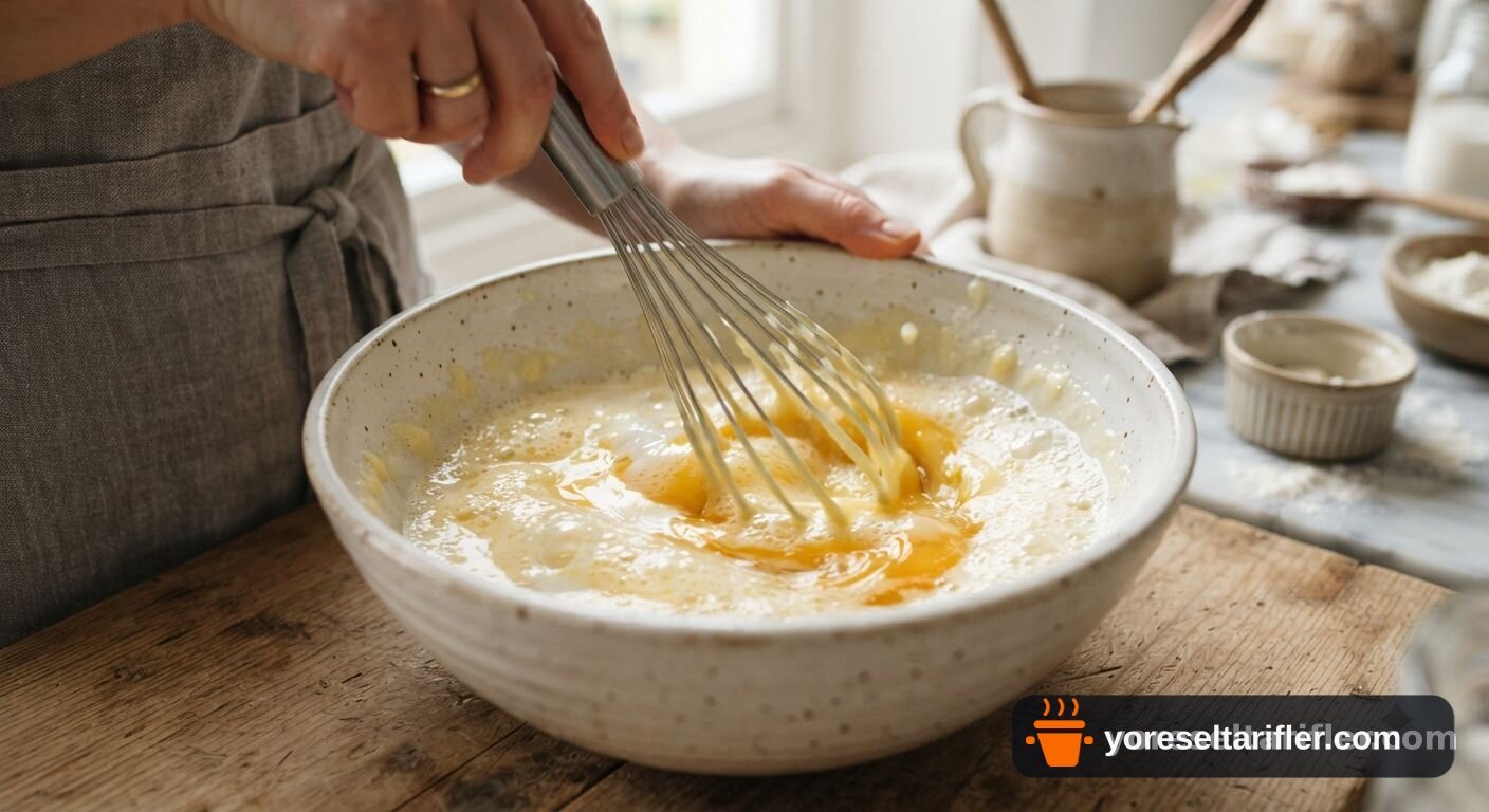 Kahvaltılık Peynirli Pancake Tarifi — Adım 1
