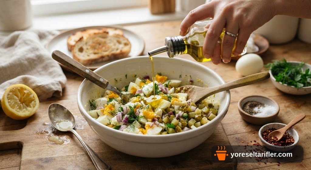 Kahvaltılık Yumurta Salatası Tarifi — Adım 4