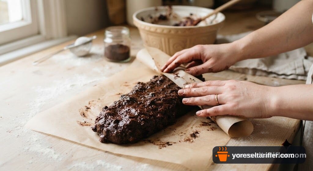 Kahveli Çikolatalı Brownie Kurabiye Tarifi — Adım 4