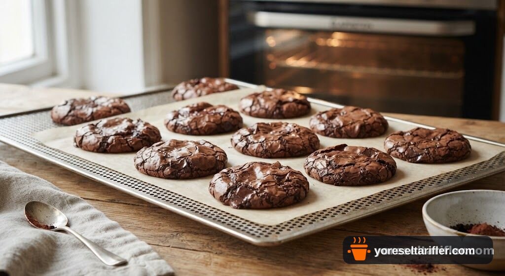 Kahveli Çikolatalı Brownie Kurabiye Tarifi — Adım 8