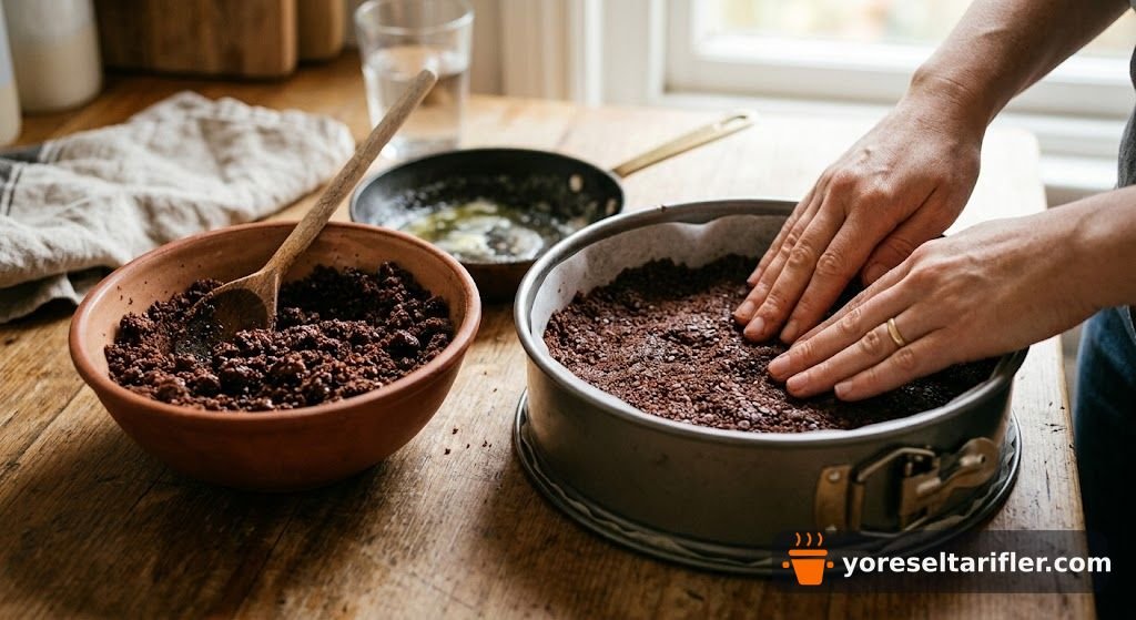 Kakaolu Bisküvili Cheesecake Tarifi — Adım 1