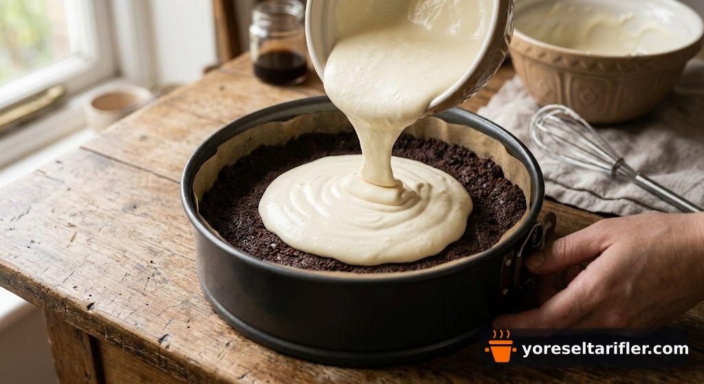 Kakaolu Bisküvili Cheesecake Tarifi — Adım 6
