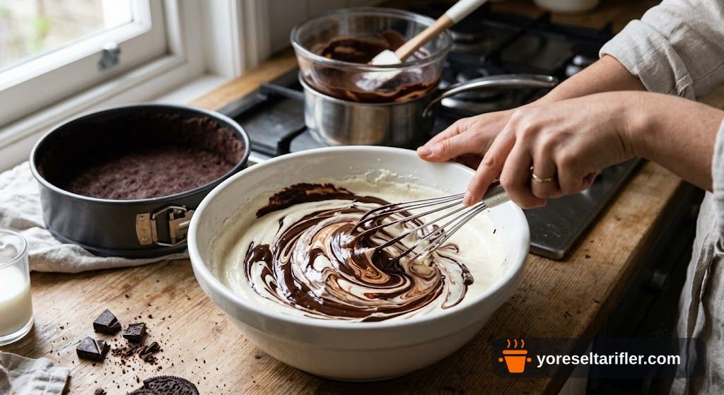 Kakaolu Bisküvili Cheesecake Tarifi — Adım 7