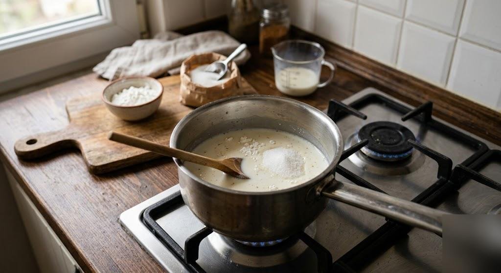 Kakaolu Puding Tatlı Tarifi — Adım 1