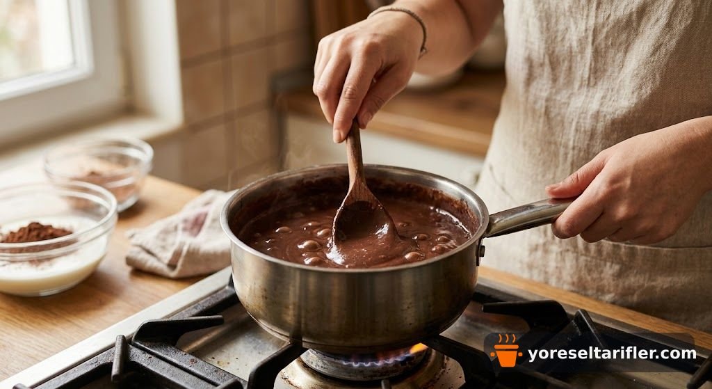 Kakaolu Puding Tatlı Tarifi — Adım 2