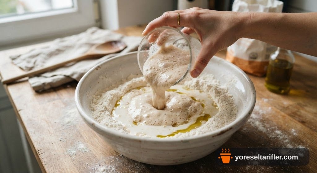 Karabuğday ve Siyez Unu Sandviç Ekmek Tarifi — Adım 2