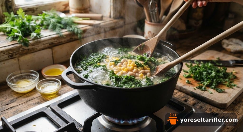 Karadeniz Usulü Karalahana Çorbası Tarifi — Adım 3