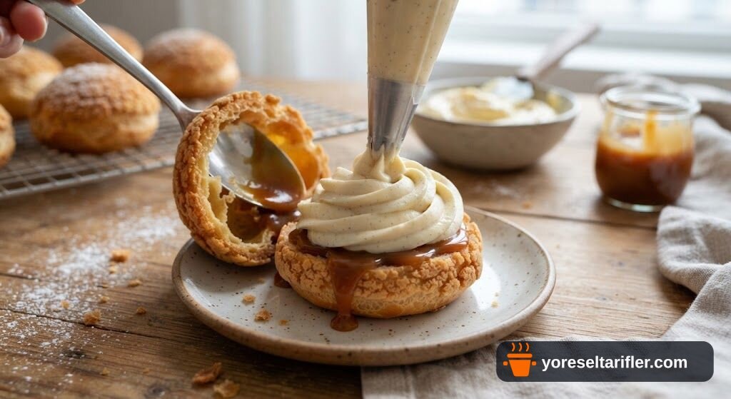 Karamel Kıtırlı Cream Puff Tarifi — Adım 10