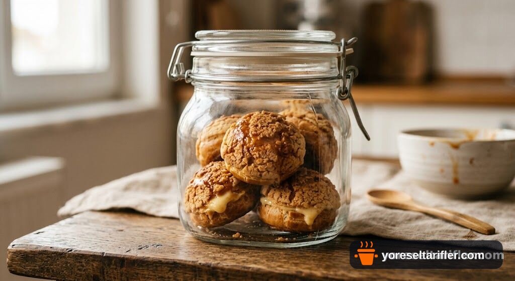 Karamel Kıtırlı Cream Puff Tarifi — Adım 11