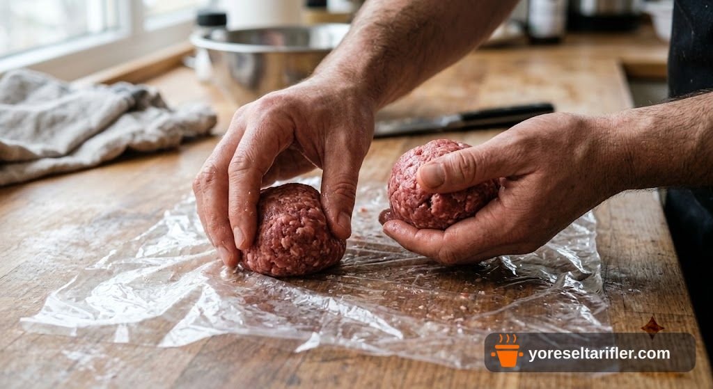 Karamelize Soğanlı Dana Kıymalı Hamburger Tarifi — Adım 3
