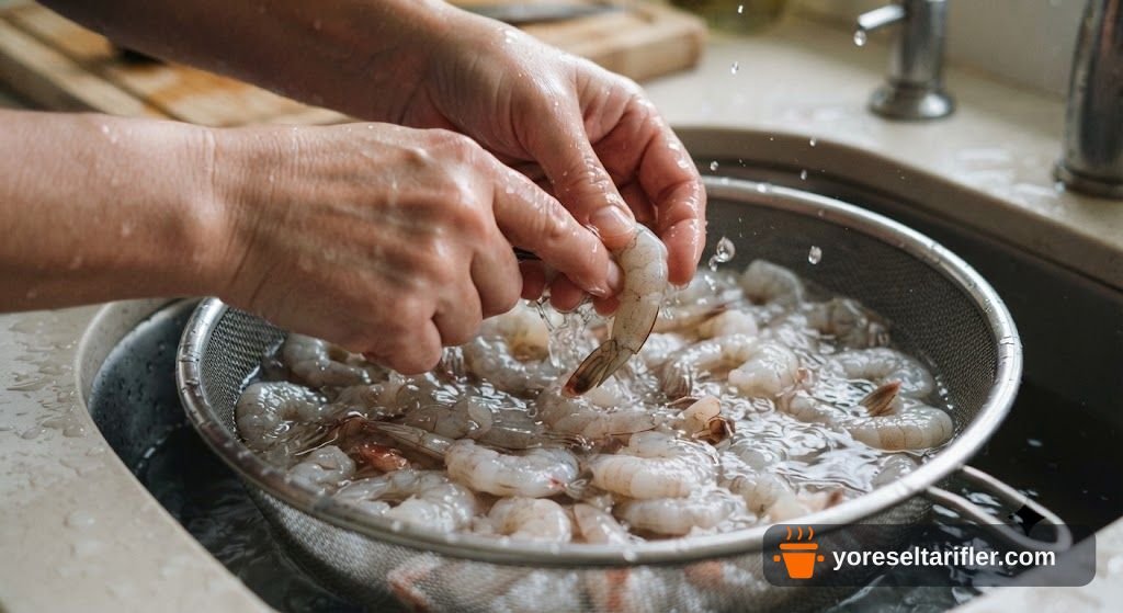 Kariye Usulü Karides Pilaki Tarifi — Adım 1