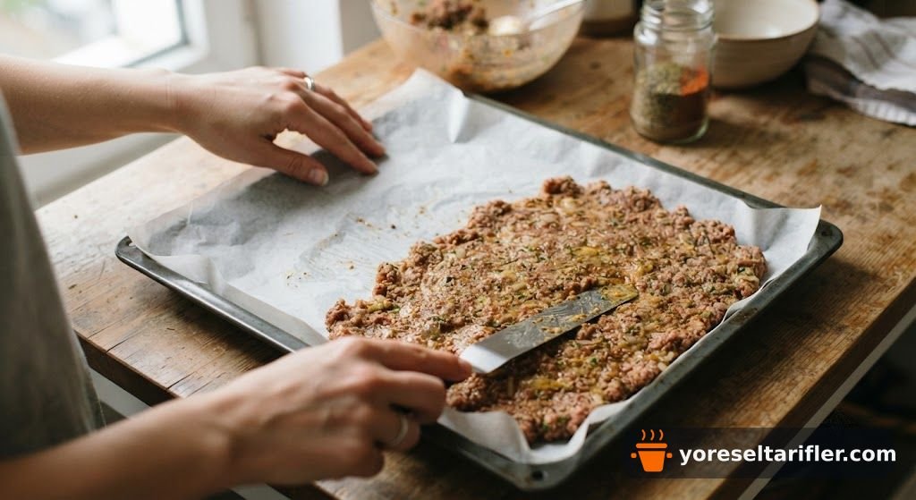 Kaşarlı Fıstıklı Tepsi Kebabı Tarifi — Adım 3