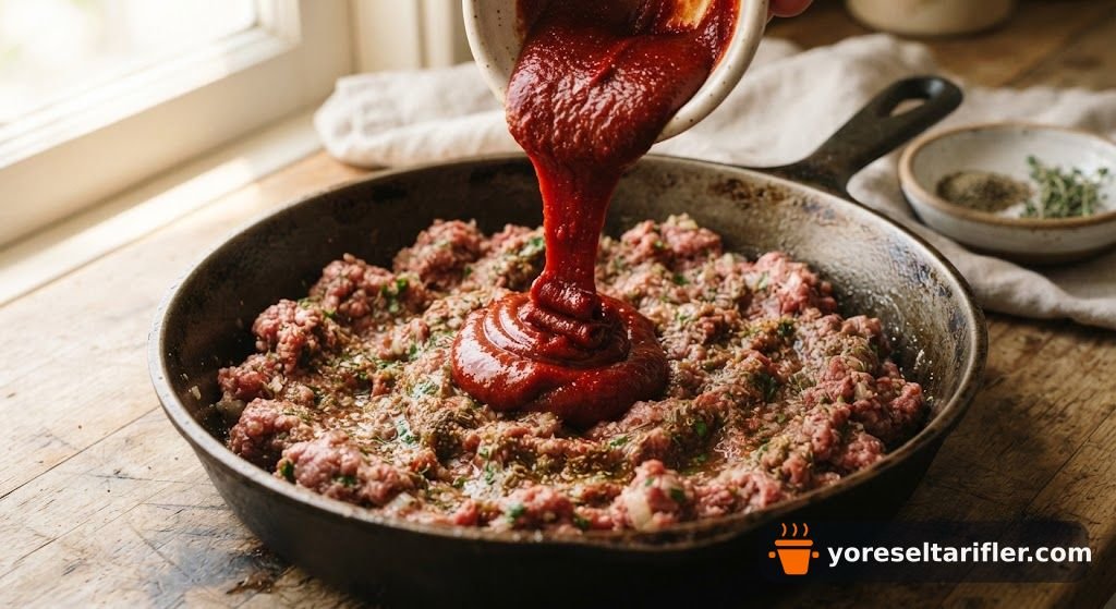 Kaşarlı Fıstıklı Tepsi Kebabı Tarifi — Adım 4