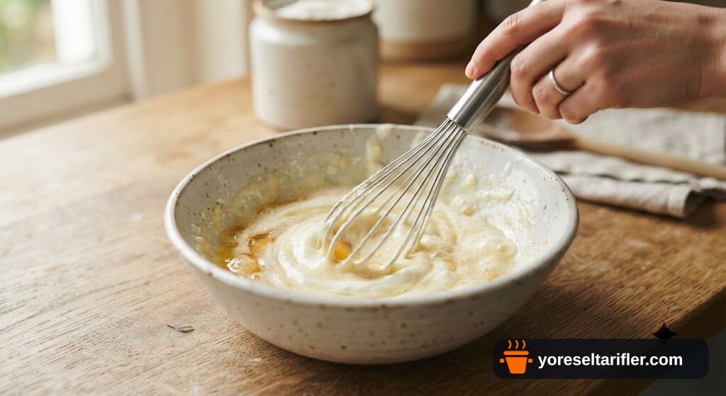 Kaşarlı Garnitürlü Çörek Tarifi — Adım 1