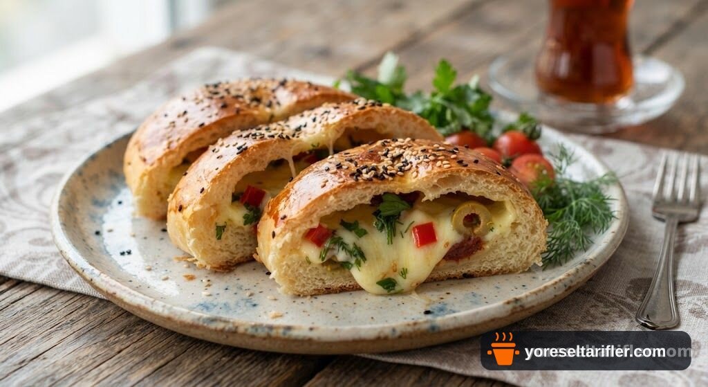 Kaşarlı Garnitürlü Çörek Tarifi — Adım 5