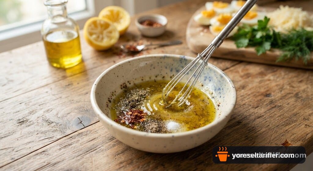 Kaşarlı Yumurta Salatası Tarifi — Adım 4