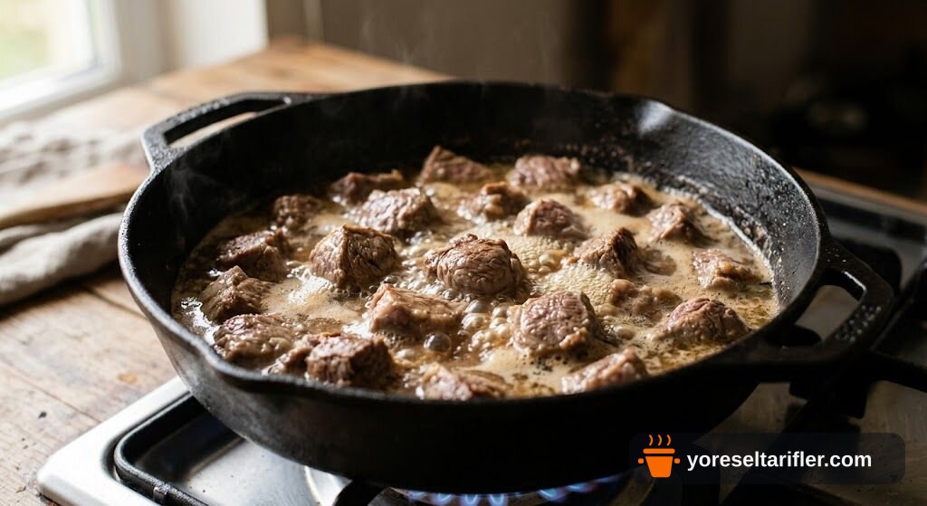 Kat Kat Kuzu Etli Çevirme Pilavı Tarifi — Adım 1