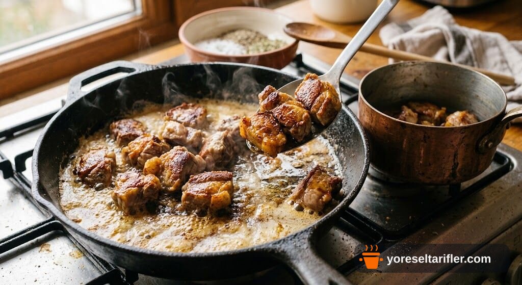 Kat Kat Kuzu Etli Çevirme Pilavı Tarifi — Adım 2